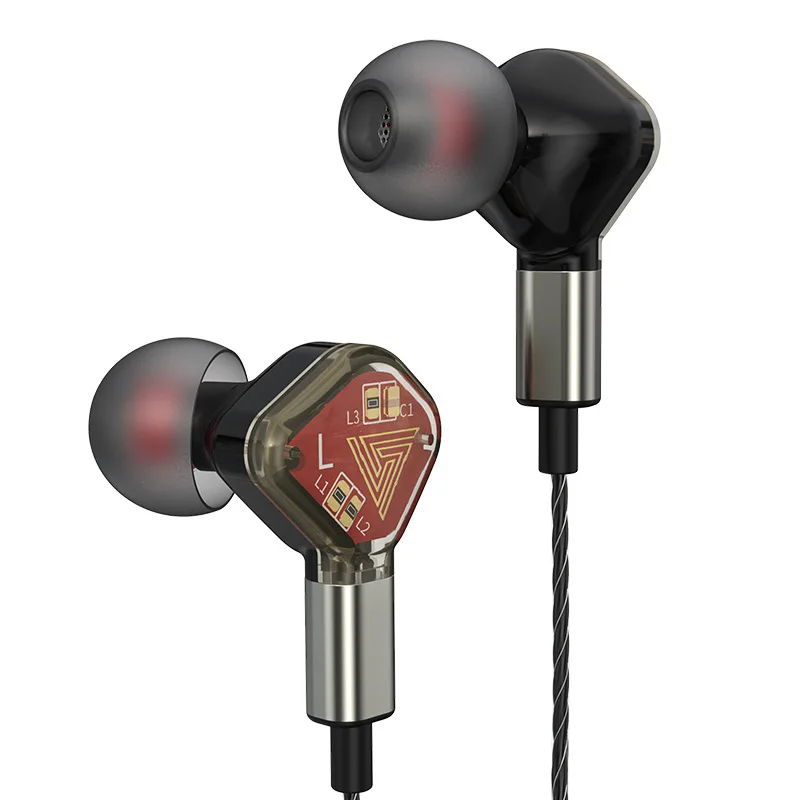 

QKZ SK2 In-Ear Headset Dynamic Headphones Monitor Level Hi-Fi HiFi Earphone Phone with Wheat