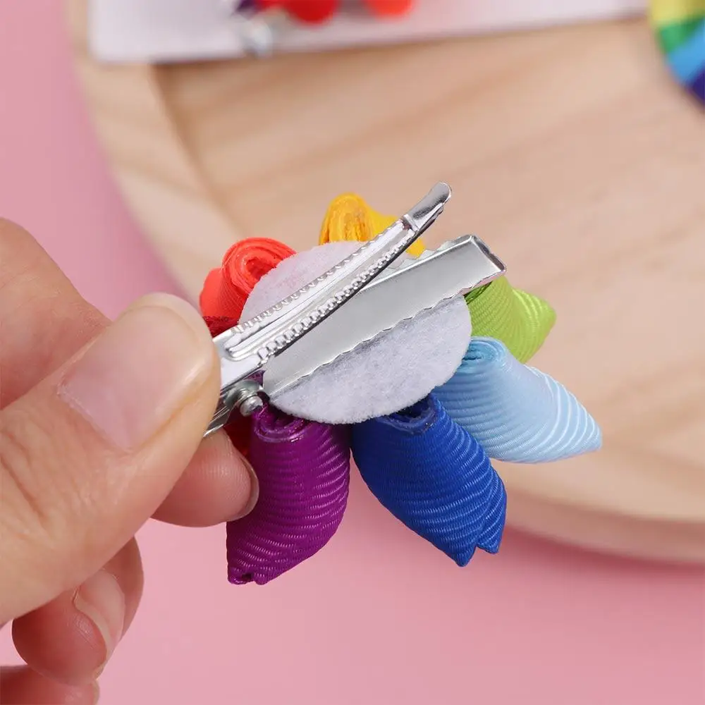 Подарок на день рождения эластичные радужные заколки для волос не наносит вреда