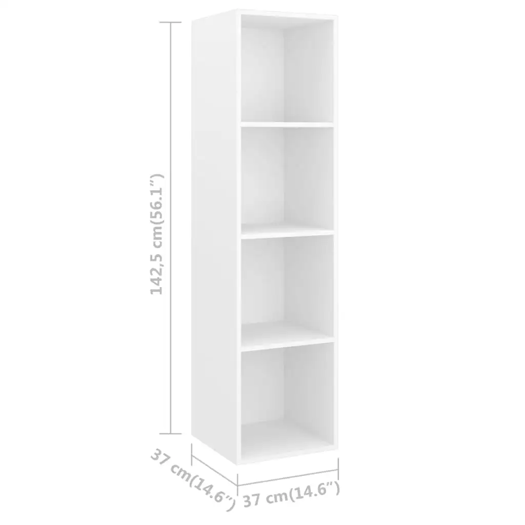 

TV cabinet wall White 37x37x142,5 cm chipboard