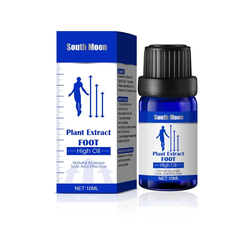 Aceite Natural para aumento de altura, 10ml, para crecimiento corporal, mejora el crecimiento óseo, acondicionamiento, aceite esencial, cuidado de la salud de los pies
