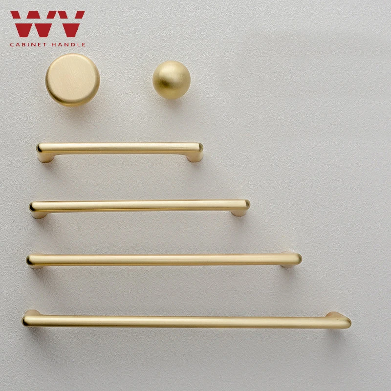 

WV Modern Minimalist Pulls Cupboard Pearl Gray Brass Gold Cabinet Door Handles Zinc Alloy Drawer Knobs Kitchen Furniture Hardwar