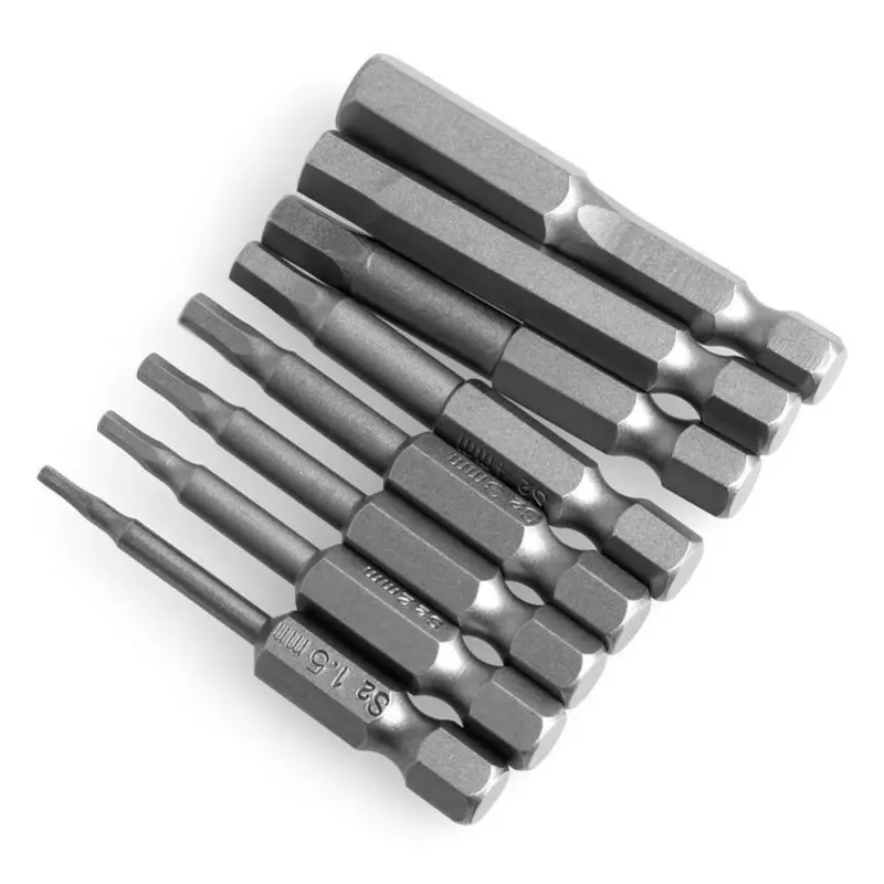 

8pcs 1/4" Hex Shank Screwdriver Wrench Drive Power Drill Socket Extension Key Allen Bit Drill Magnetic Adaptor Screwdriver Tools