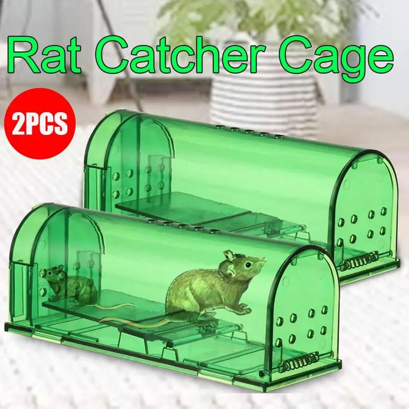 

Smart Self-locking Mousetrap Safe Firm Transparent Household Mouse Catcher Control Cage Mice Rodent Catcher Rat Trap