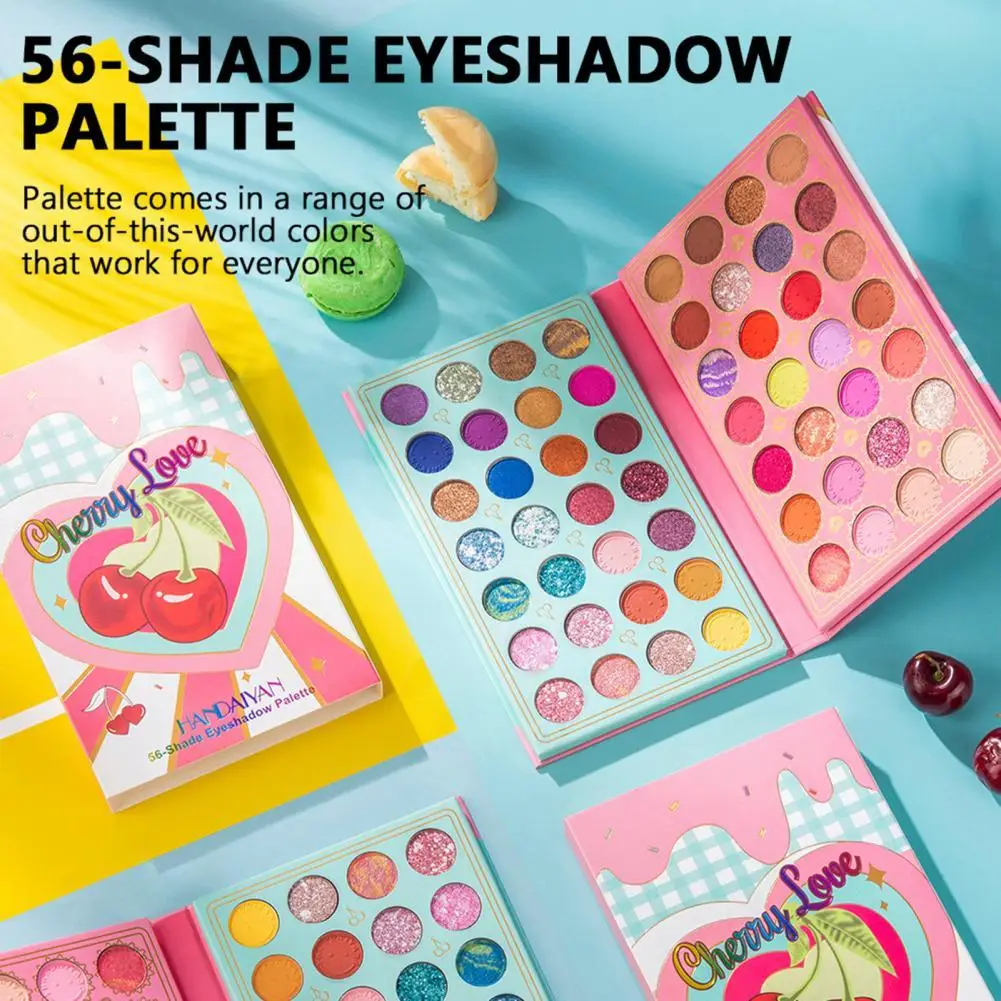 

56 Colors Contour Palette Safe Eyeshadow Palette Combination Set High Gloss Pearly Sequins Eye Color