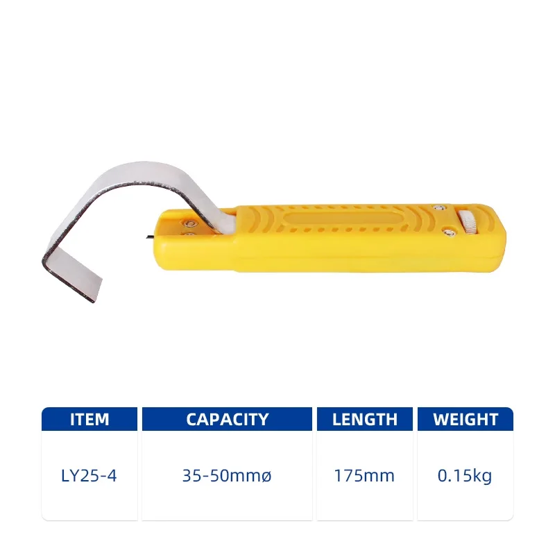 

Электрический кабельный нож, регулируемый инструмент для зачистки проводов, круглый кабель из ПВХ, диаметр 4-50 мм LY25-1 LY25-2 LY25-4 LY25-6