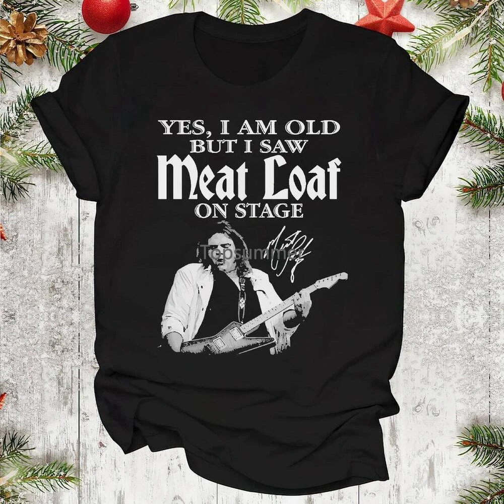 

Singer Meat Loaf 1947 - 2022 Thank You Memories Black Men All Size Shirt S1064