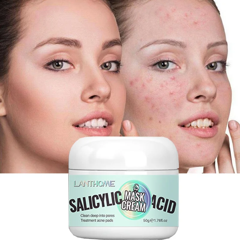 

Salicylic Acid Acne Face Cream Shrink Pore Improve Acnes Blackheads Whitening Oil Control Moisturizing Skin Care Beauty Health