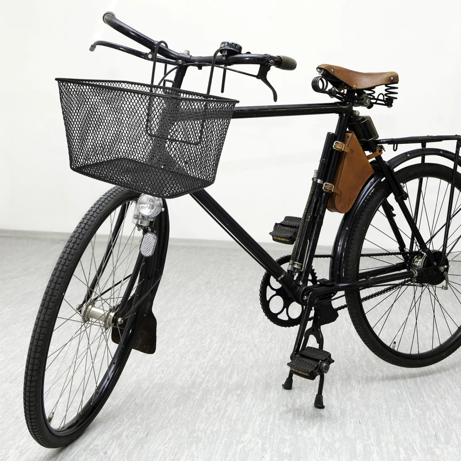 

Bicycle Basket Scooter Cycling Iron Hanging Metal Bike Front Mountain Container