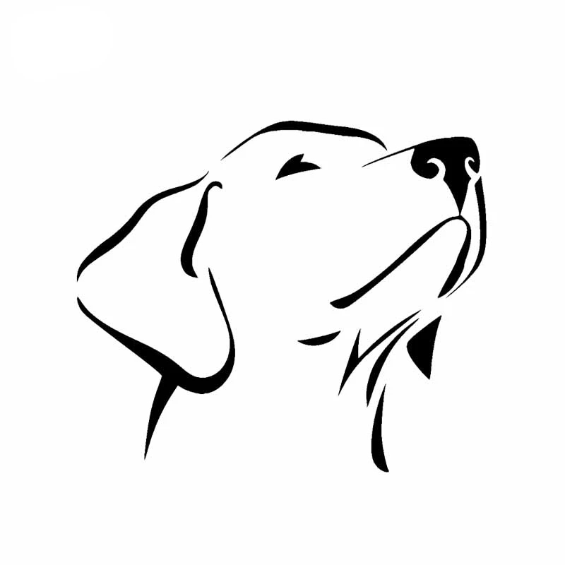 

Jpct Labrador hound decal is used for RV, fuel tank cover, window waterproof and sunscreen Vinyl PVC sticker 14cm*12cm
