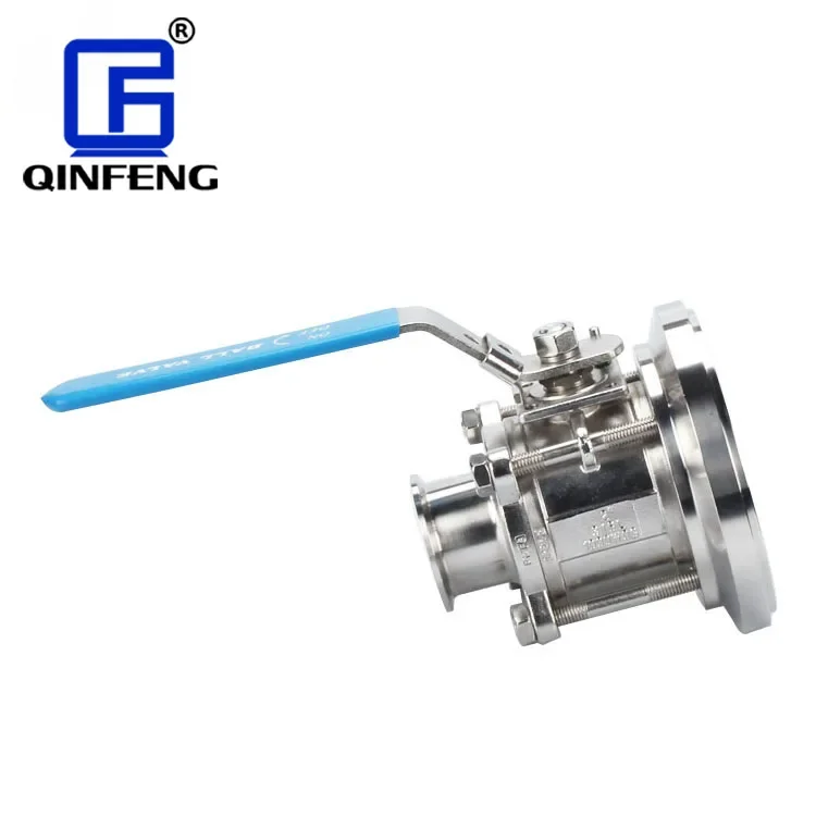 Гидравлический 3A Ce санитарный 316L DN32 ручной бак контроль потока шаровой клапан из