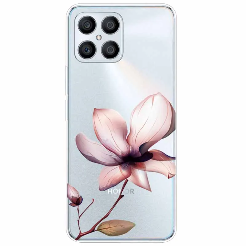 Для Honor X8 чехол 6 7 ''Прозрачный Мягкий ТПУ силиконовый для телефона Huawei