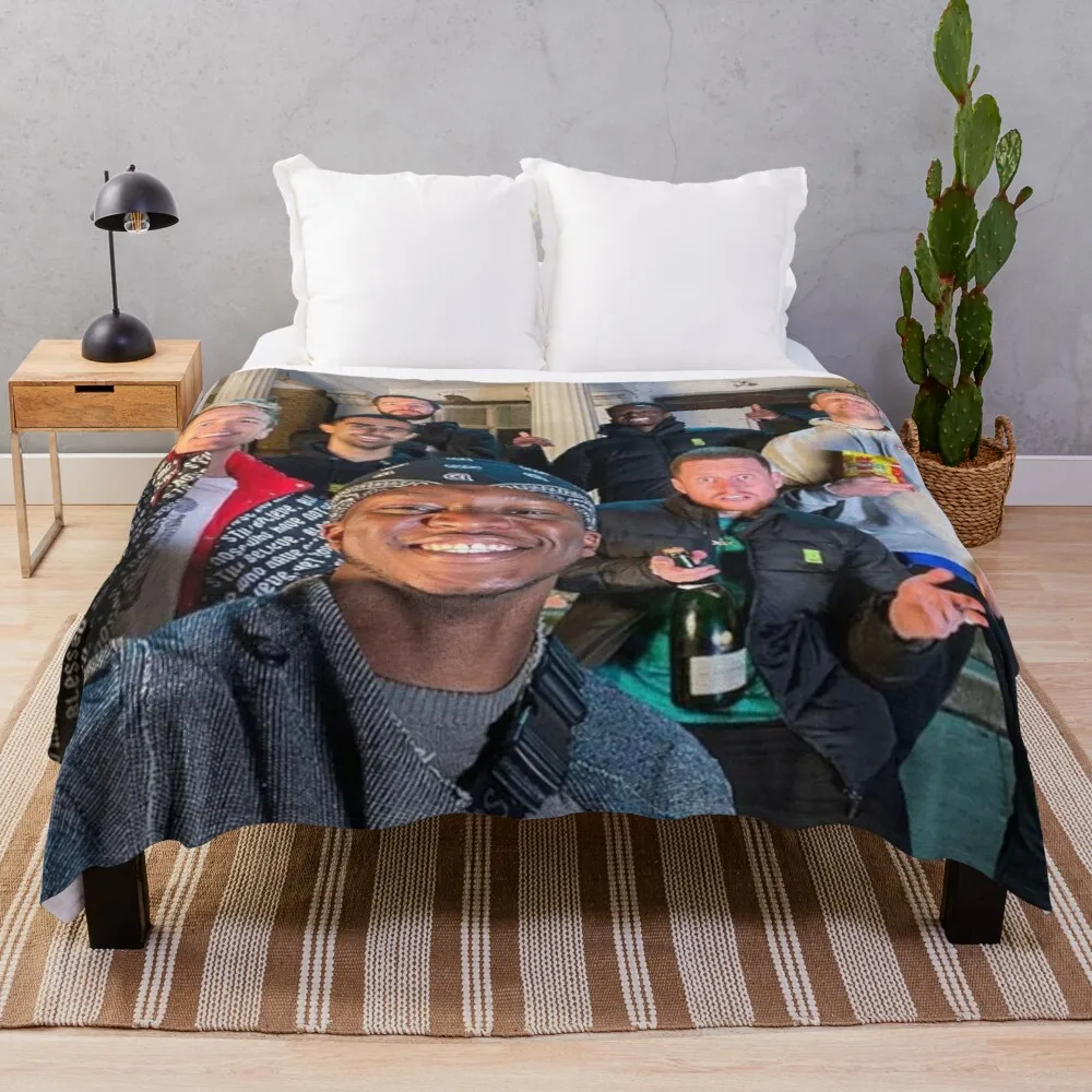 

Cute Sidemen Group Photo Throw Blanket Luxury Brand Blanket Designer Blankets