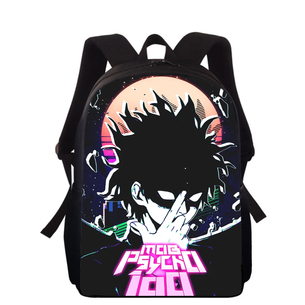 Mob Psycho 100 Anime 15” 3D Print Kids Backpack Primary School Bags for Boys Girls Back Pack Students School Book Bags