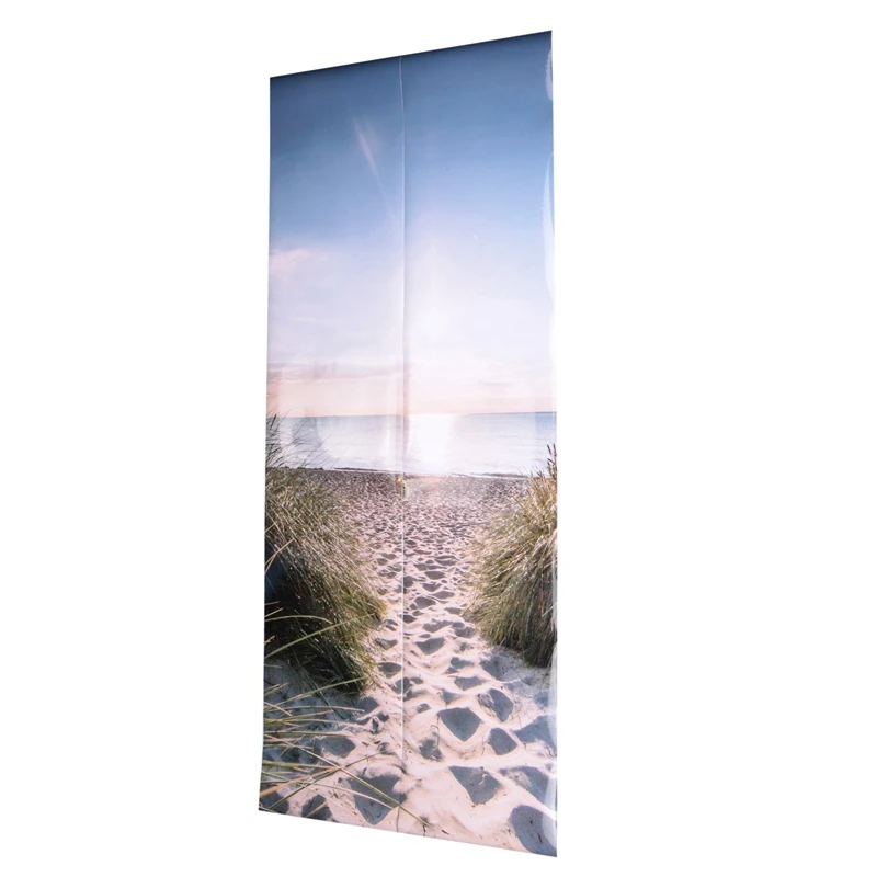 

Самоклеящиеся 3D-наклейки на дверь, настенный постер С закатом, с видом на море, для самостоятельного ремонта, украшение для спальни