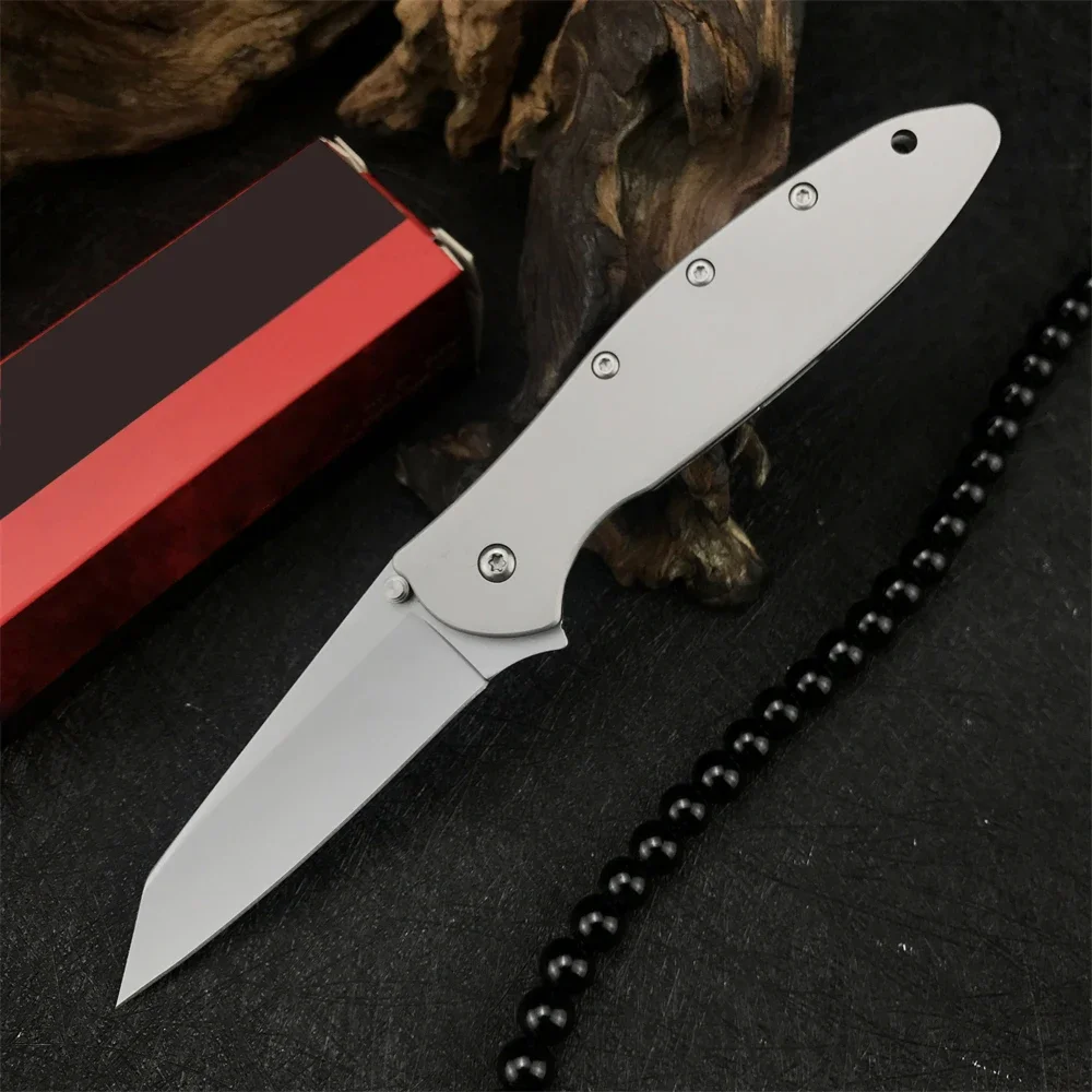 Tanto Leek Tactical Assisted Folding 14C28N Blade 410 Handle Camping Hunting Pocket Knives Outdoor EDC Paring Hand Tools