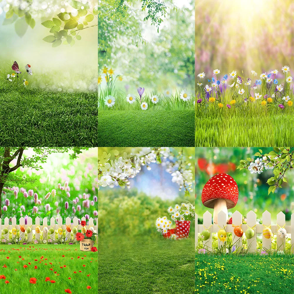 

Фоны Avezano для фотосъемки весенний волшебный лес Зеленая трава цветок гриб природный пейзаж фон реквизит для фотостудии