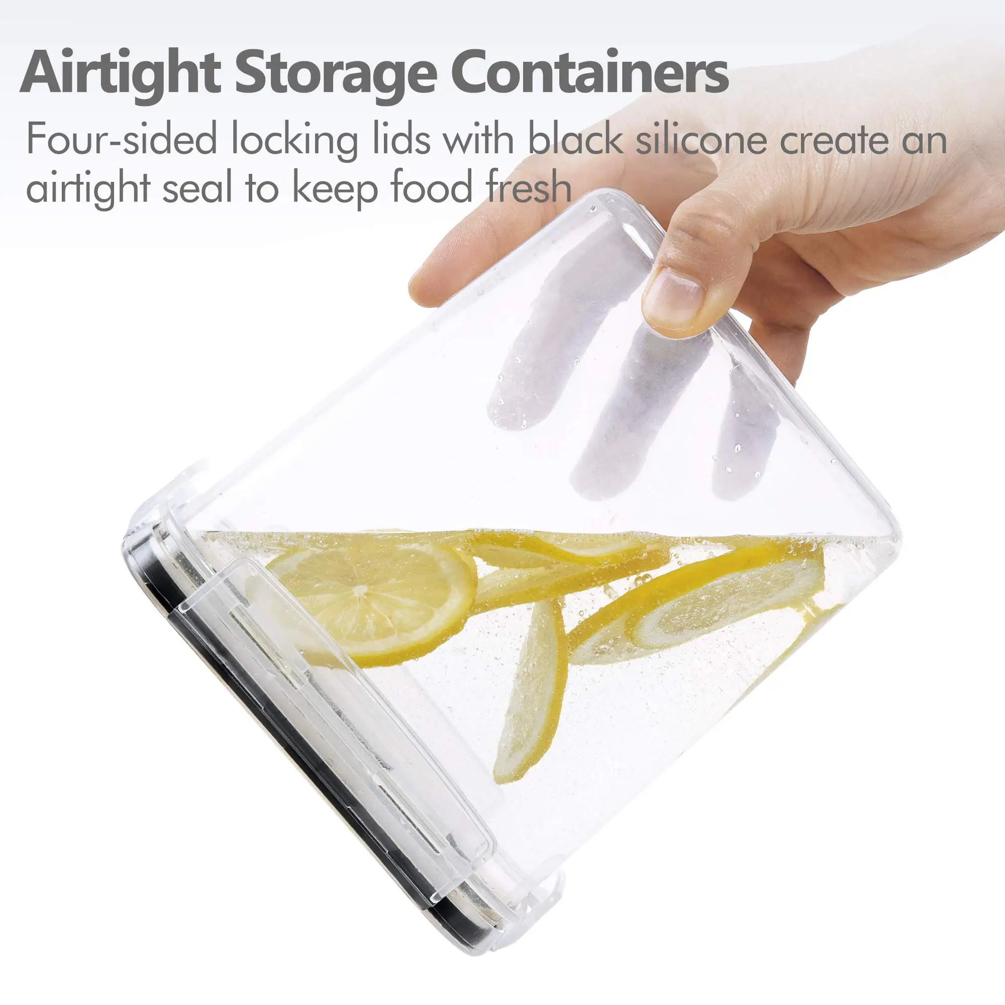 

Food Storage Pots Bottle Plastic Storage Container Kitchen Organizer Jars for Spices Cereal Dispenser Fridge Storage Transparent