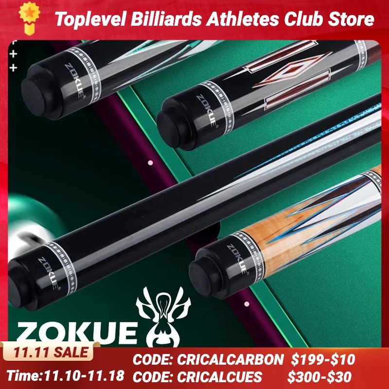 ZOKUE Carom Stick для корейского бильярдного кия с 3 подушками и конусом 12 мм наконечник