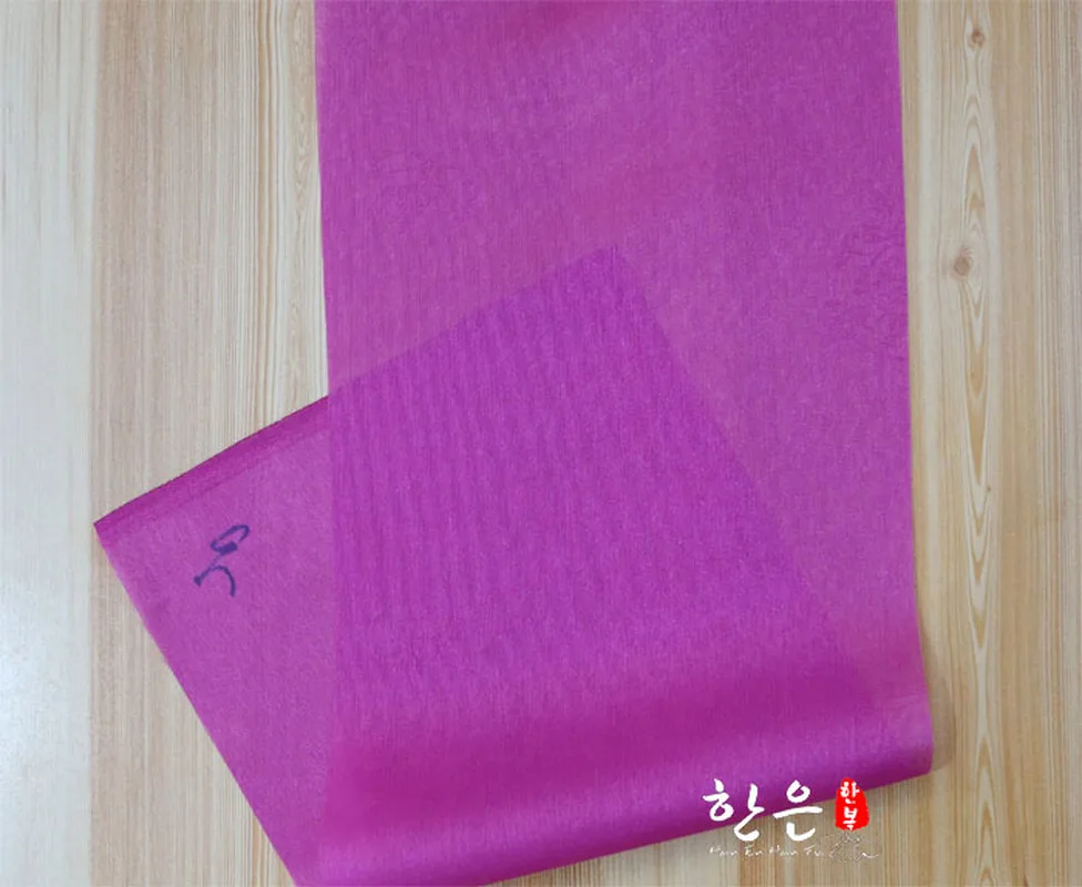 Южная Корея импортная ткань Hanbok темный креп Последняя секция прозрачная ширина