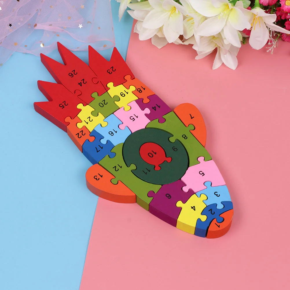 

1 Set Letters Puzzle Educational Durable 3D Jigsaw Puzzles Set Blocks for Kids