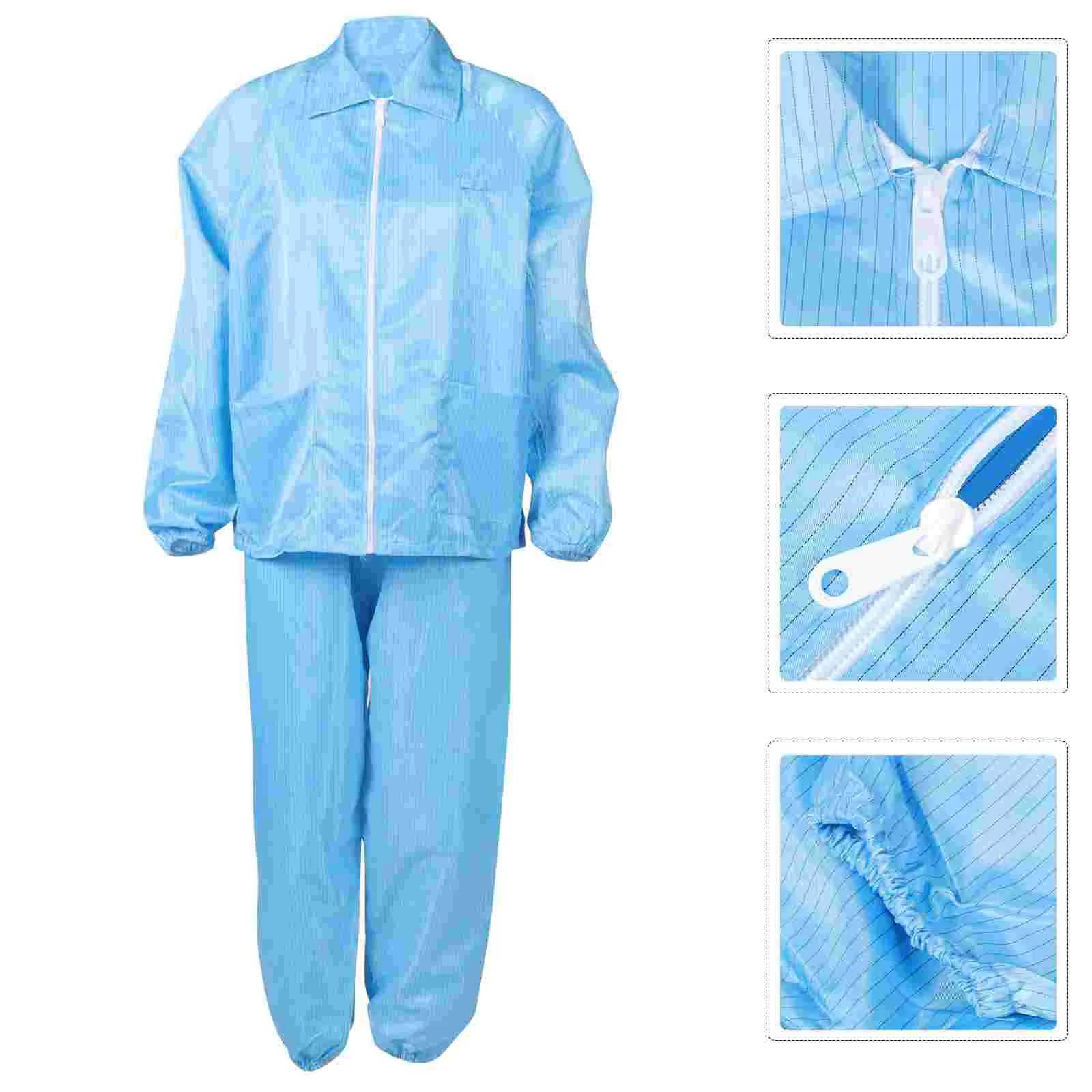 

Anti Static Clothing Clothes Dust Free Workshops Costume Black Coat Men Working