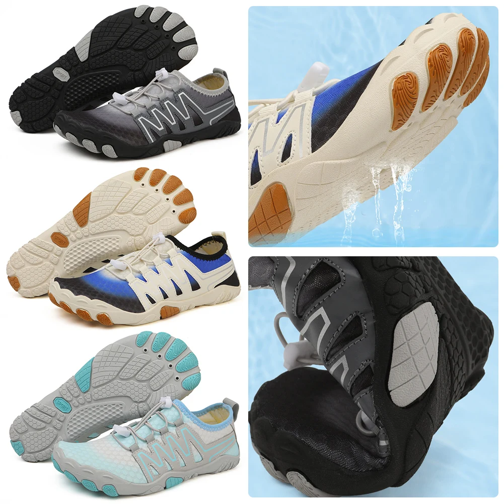 Сандалии для плавания быстросохнущие Нескользящие эргономичные дышащие воды