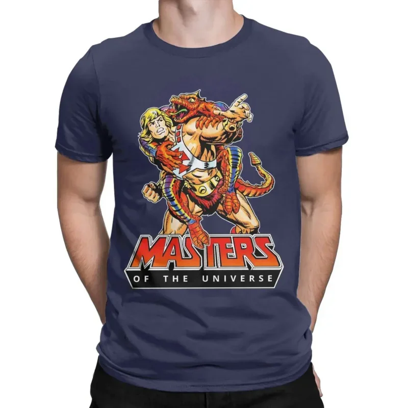 Мужская футболка Rattle Attack He Man Masters Of The Universe Новинка 100% хлопок футболки с коротким