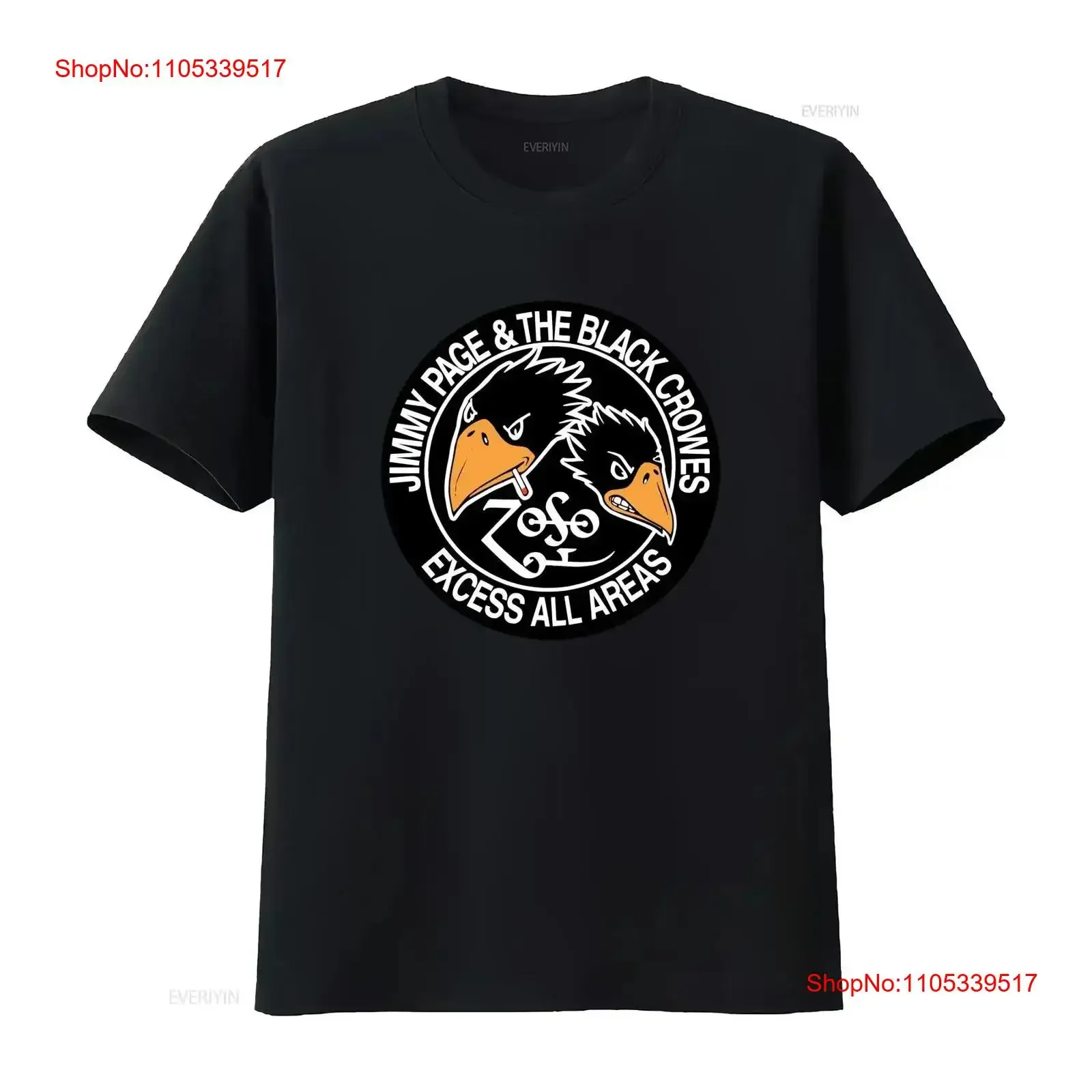 Фото Новая популярная футболка BLACK CROWES Jimmy Page For Fans, мужская, размер S-235XL, WS2434, винтажная, с эффектом потертости, дизайнерская одежда, мягкая уличная одежда №1