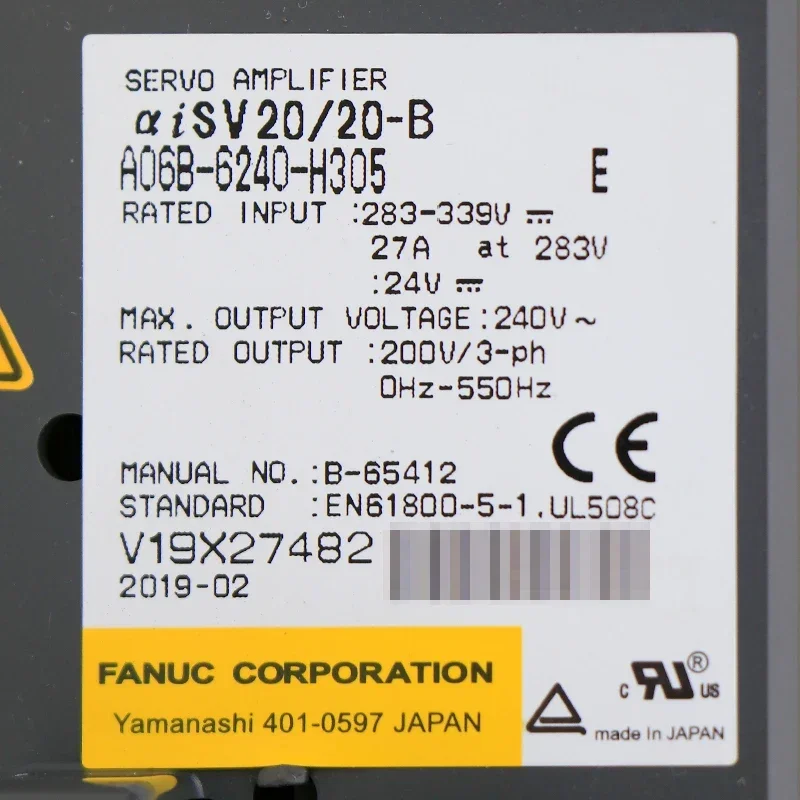 A06B-6240-H305 A06B 6240 H305 Fanuc Сервоусилитель привода для станка с ЧПУ