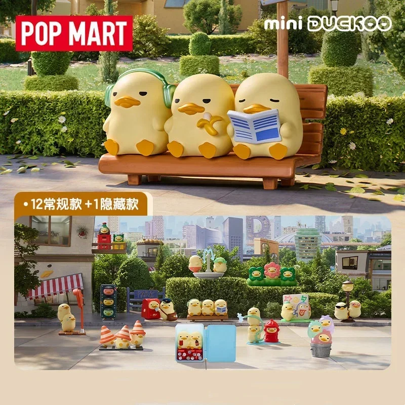 Фото POPMART Mini DUCKOO Citywalk Series: Загадочная коробка-сюрприз (Blind Box), коллекционная фигурка, игрушка, кукла, милая аниме-фигурка, настольное украшение №3