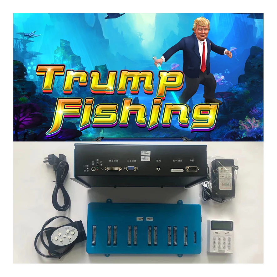 

Trump Fishing Arcade Amusement Casino Video Game Table Gambling Board