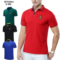 fashion mens polo shirts short sleeve sportswear man shirt casual polos hommes summer clothing male slim lapel tops s 4xl