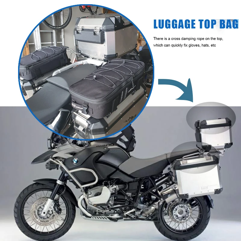 Универсальная верхняя коробка Panniers сумка чемодан сумки для багажа BMW R1250GS KAWASAKI