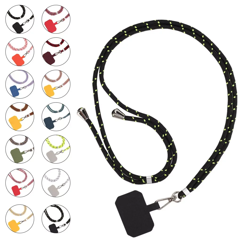 

Crossbody Patch Phone Lanyards Mobile Phone Strap Lanyard Nylon Soft Rope Cell Phone Hanging Cord Holder