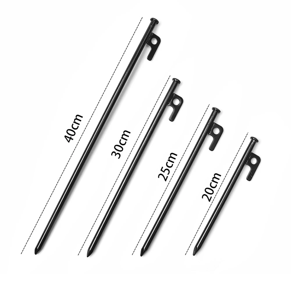 

20/25/30/40 см стойки для палатки, сверхпрочные стойки для кемпинга, кованые металлические стойки для кемпинга для твердой Земли