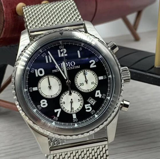 

Chronograph Quartz Men Watch Black Green