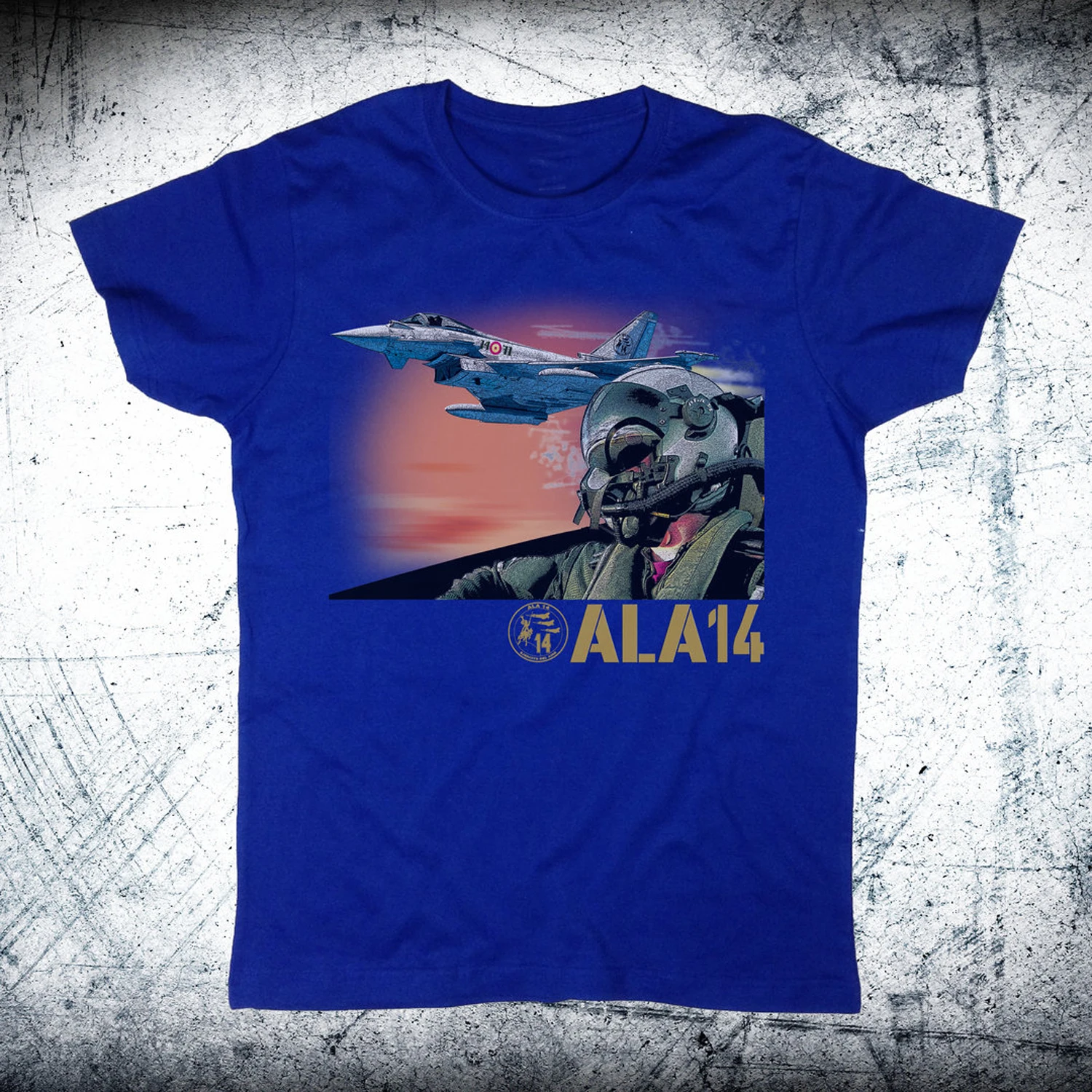

Spanish Air Force 14th Wing Fighter Pilot Printed T-Shirt. Summer Cotton Short Sleeve O-Neck Mens T Shirt New S-3XL
