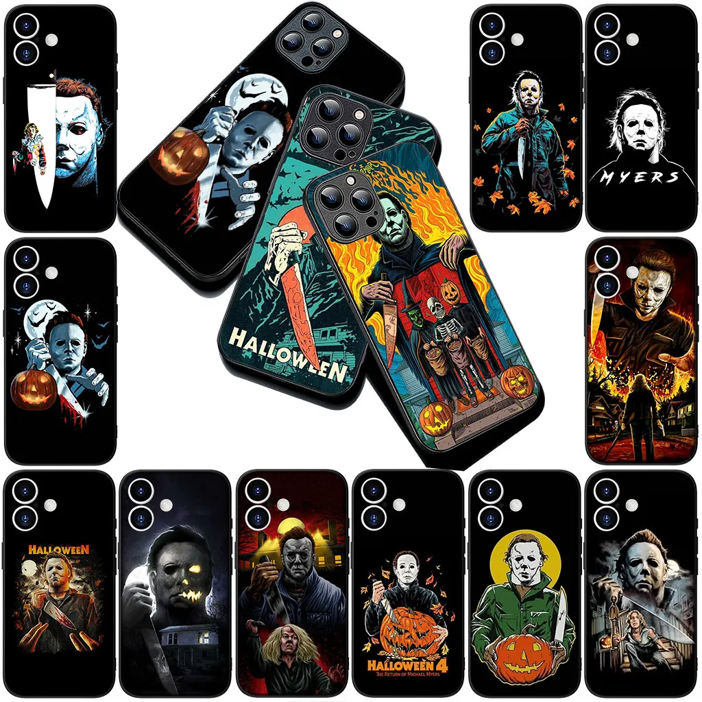 Фото Чехол Halloweens Curse Of Michael Myers Мягкий чехол для телефона Motorola Moto E14 E15 G04 G05 G14 G34 G35 G84 G24 A54 G15 Power E22 №1