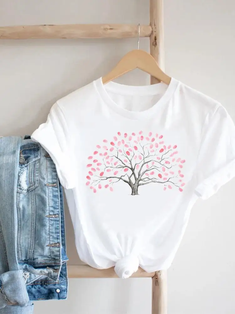 

Clothes Casual Painting Watercolor 90s Summer Tee Fashion Women Clothing Print Tshirt Female Top Short Sleeve Graphic T-shirt