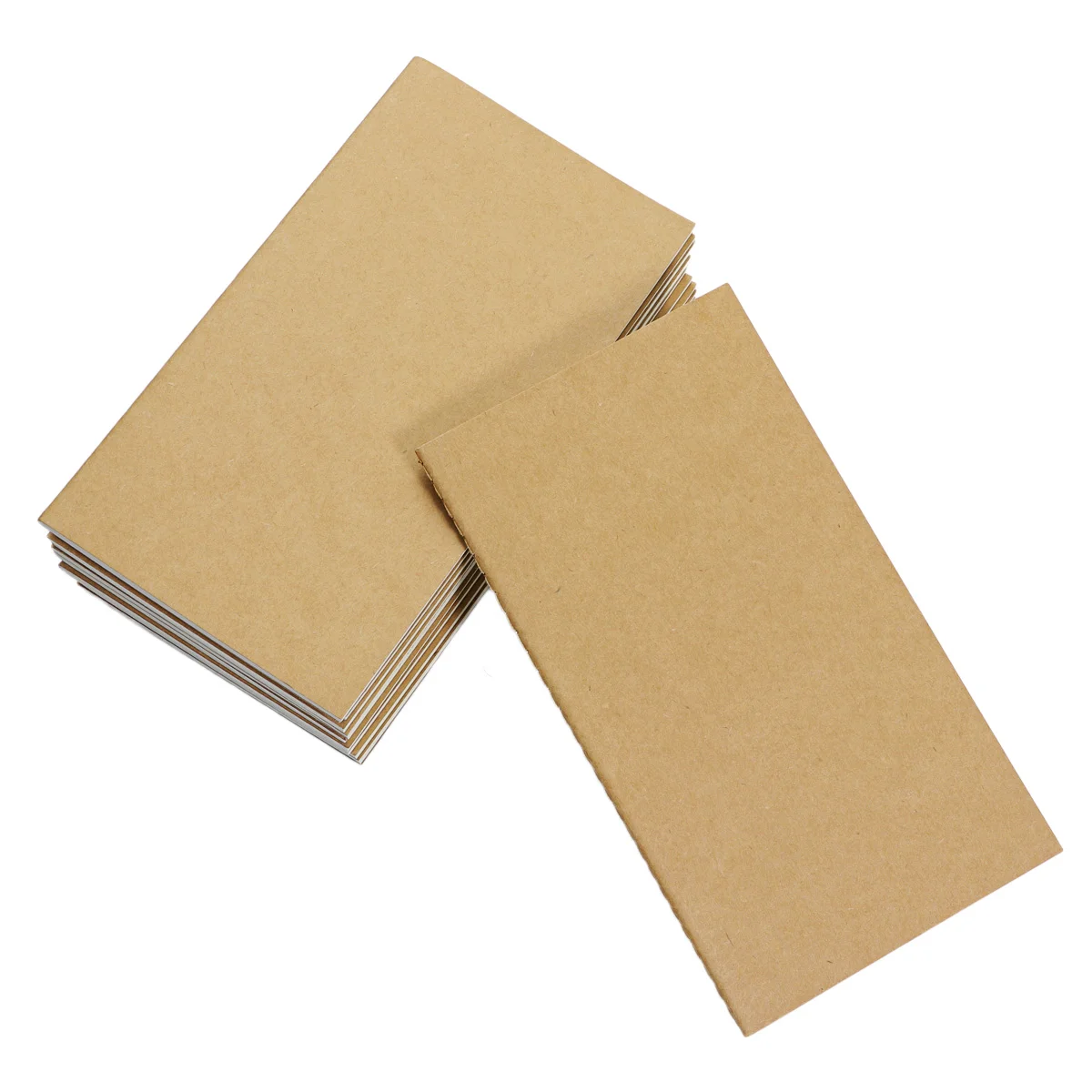 

Блокнот из крафт-бумаги для путешествий, набор из 10 пустых блокнотов для рисования, школы и офиса (белые страницы)