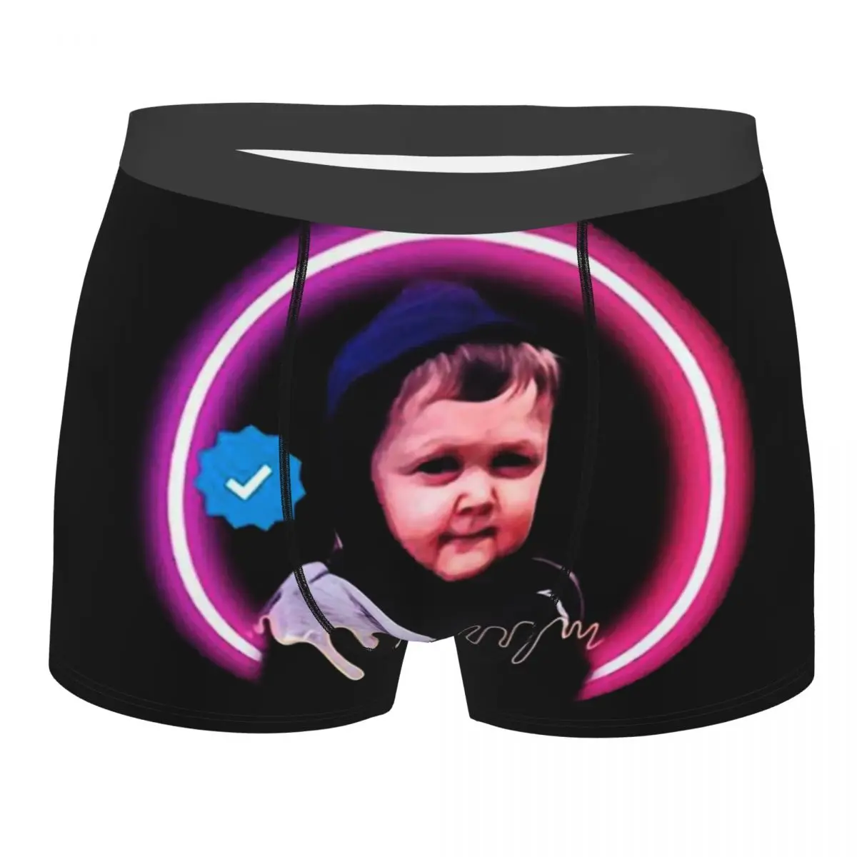 

Hasbulla Neon Style Underwear Men Sexy Printed Customized Boxer Shorts Panties