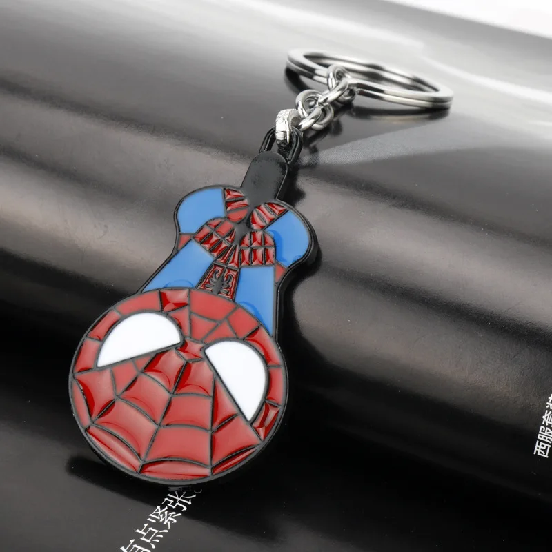 Фото Модный металлический брелок для ключей Marvel Avengers Spiderman, подвеска для сумки, креативный держатель для ключей, подарок на день рождения, аксессуар для мужчин и женщин №5