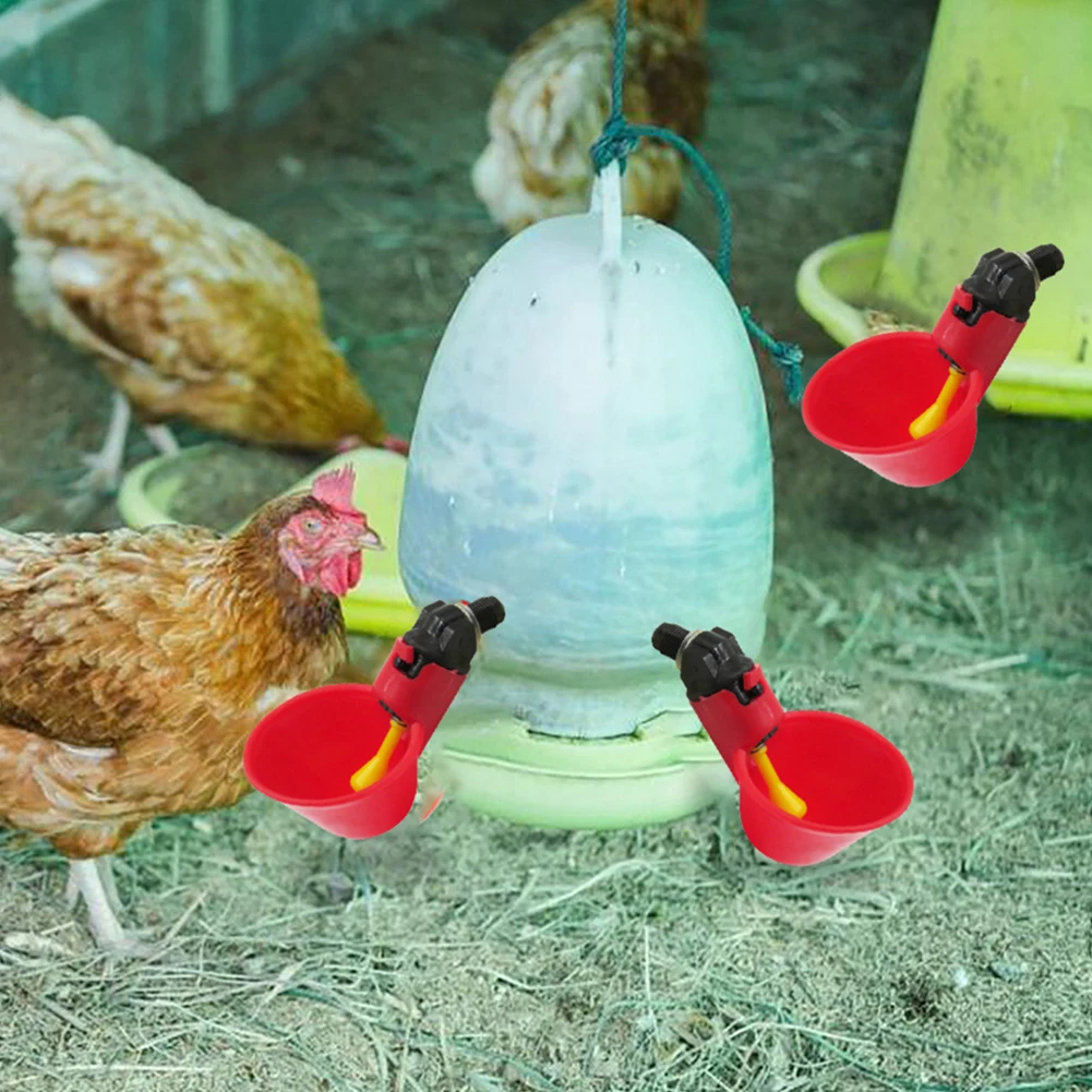 

Durable High Quality Useful Automatic Poultry Drinking Cups Cup Water Machine Machine Chicken Replacement 10Pieces