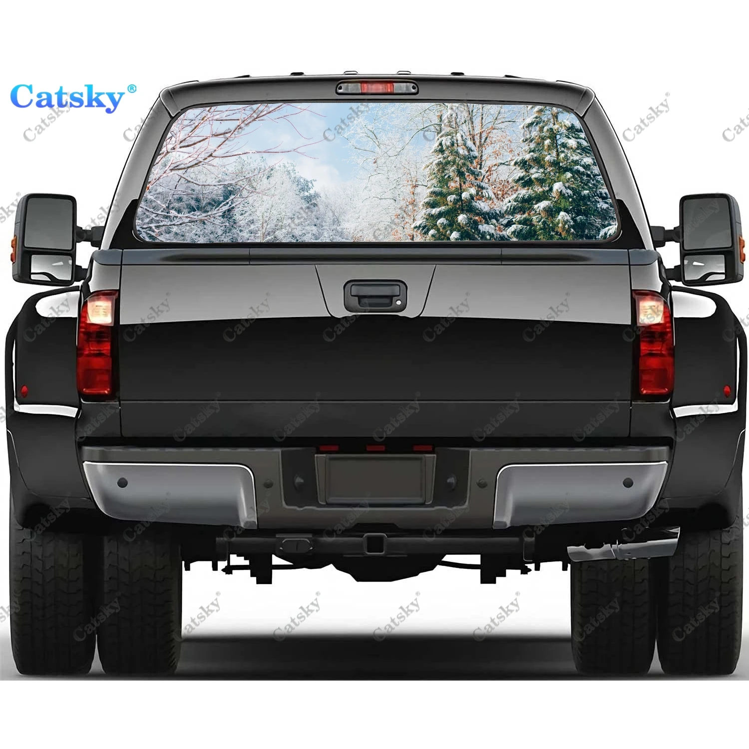 

Наклейки для заднего стекла для грузовиков, наклейка для окон пикапа, тинт для заднего стекла, графические перфорированные виниловые наклейки для грузовиков