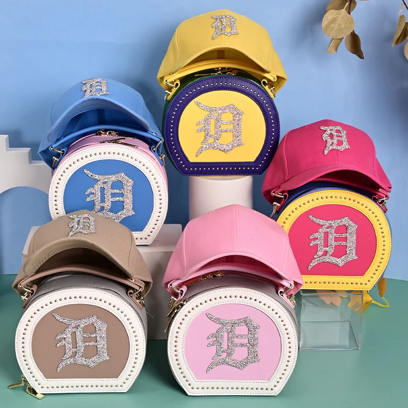 

Summer Famous Designer Brand Shoulder Tote Bag Ladies Hat And Purse Set Detroit Letter D Crossbody Luxury Handbags For Women