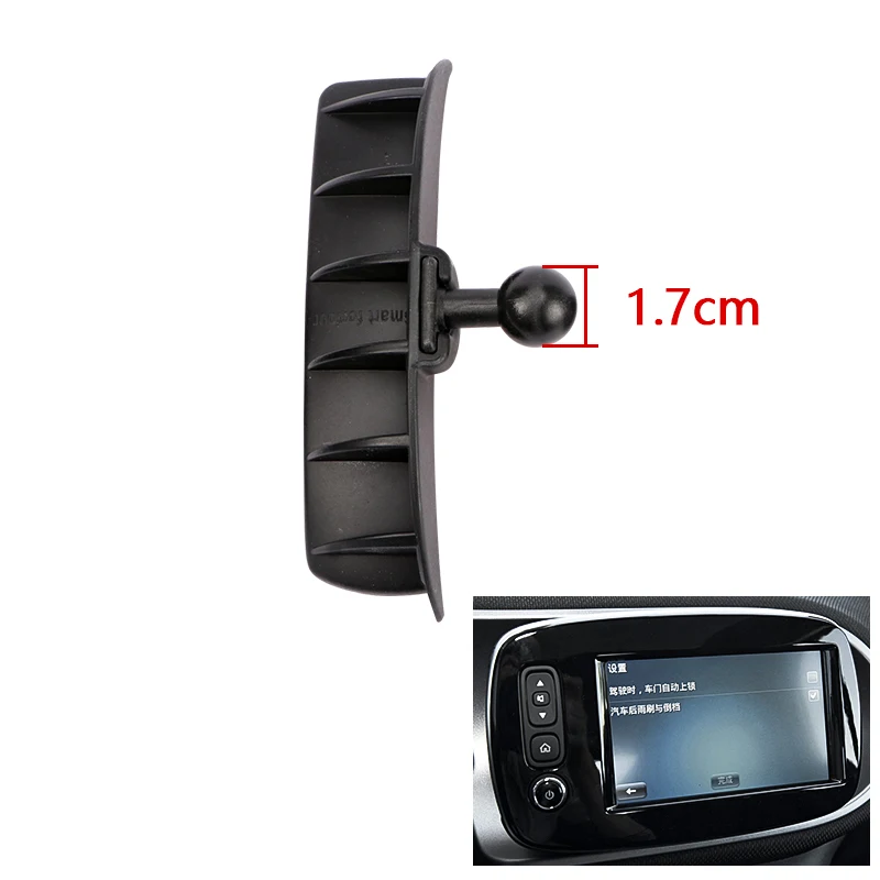 

Автомобильный воздуховыпускной навигационный держатель для телефона для Mercedes Smart 450 451 453 Fortwo Forfour, кронштейн для радио, адаптер, автомобильные аксессуары