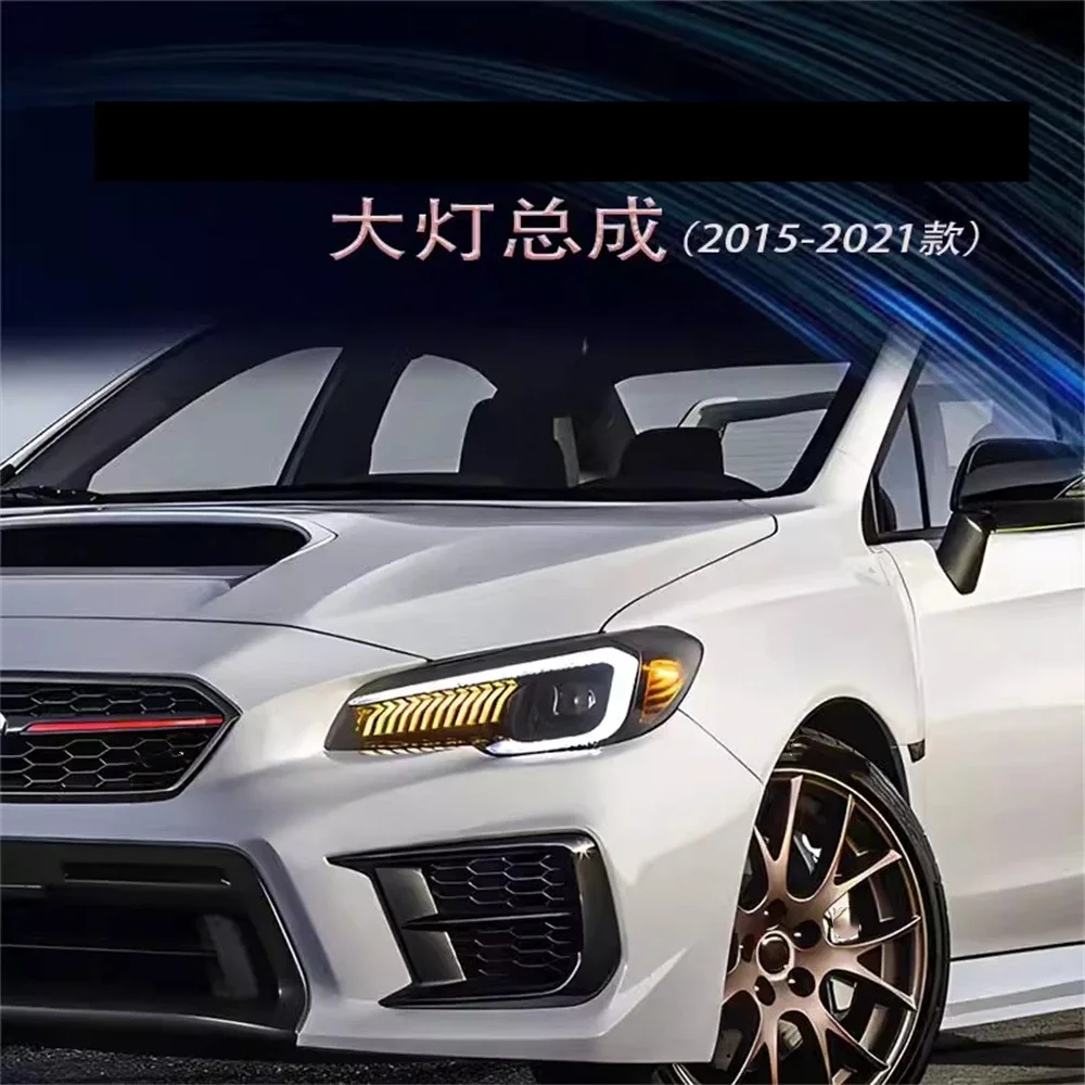 Передняя фара автомобиля в сборе для 15-20 Subaru 11th Impreza WRX дневные ходовые огни DRL