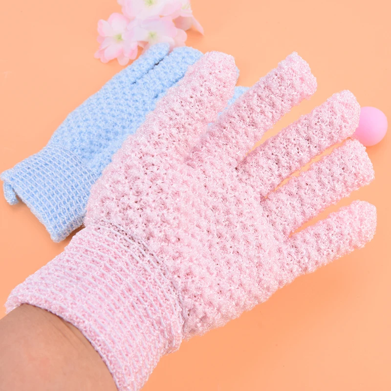 

1pc Bath Peeling Exfoliating Mitt Gloves For Shower Body Brush Massage sponge for body Wash Skin Moisturizing SPA Foam