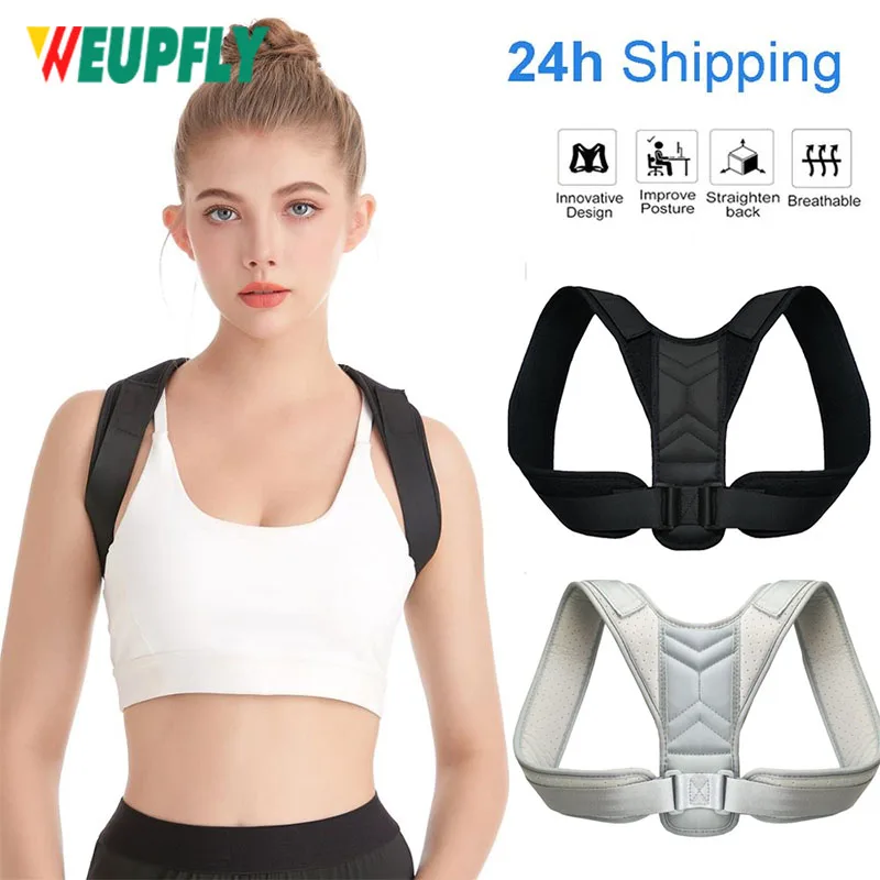

Posture Corrector for Men and Women, Upper Back Brace for Clavicle Support,Adjustable Back Straightener & Providing Pain Relief