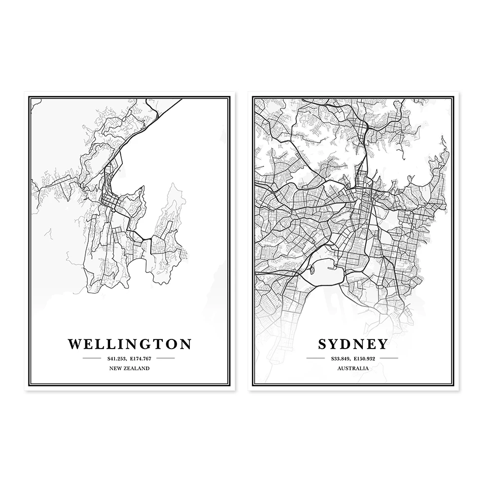 Картины на холсте с изображением Океании Сидней Австралии Веллингтона